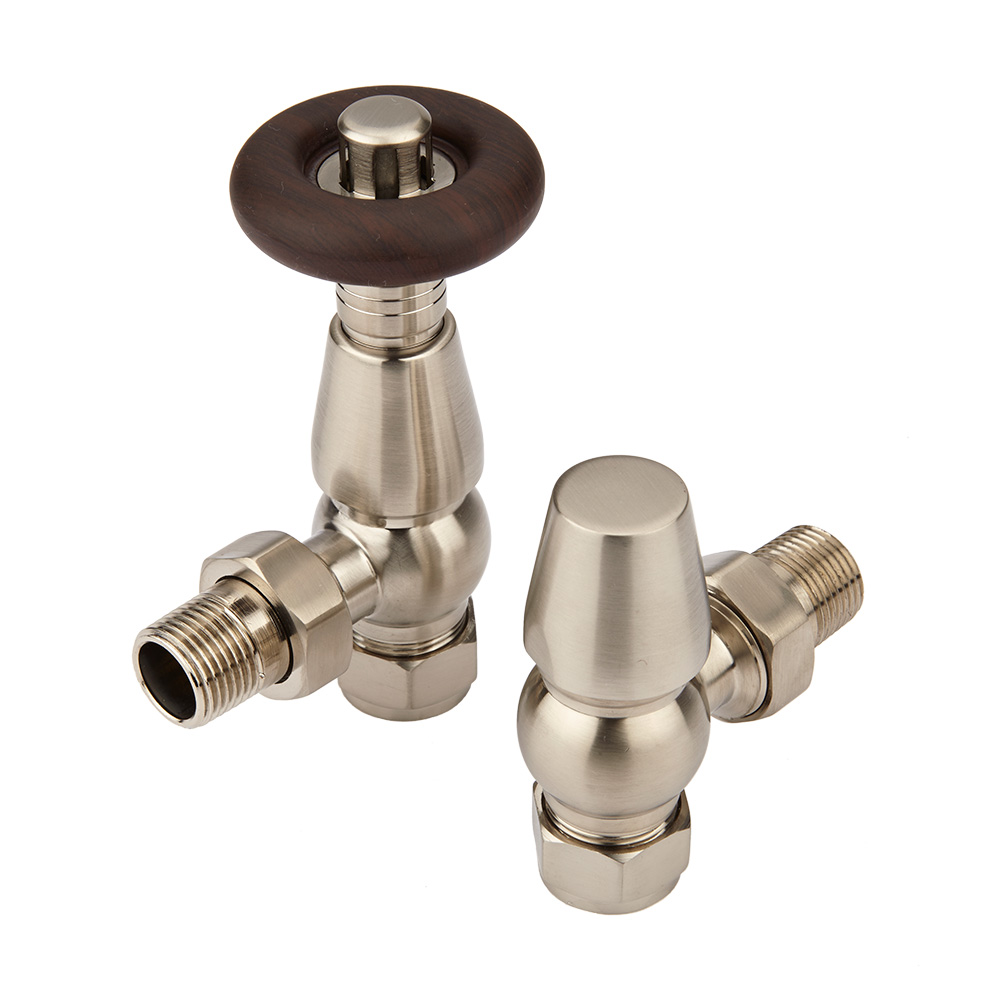 Radiatorkranen Thermostatisch Haaks Klassiek Satijn 15mm | Windsor
