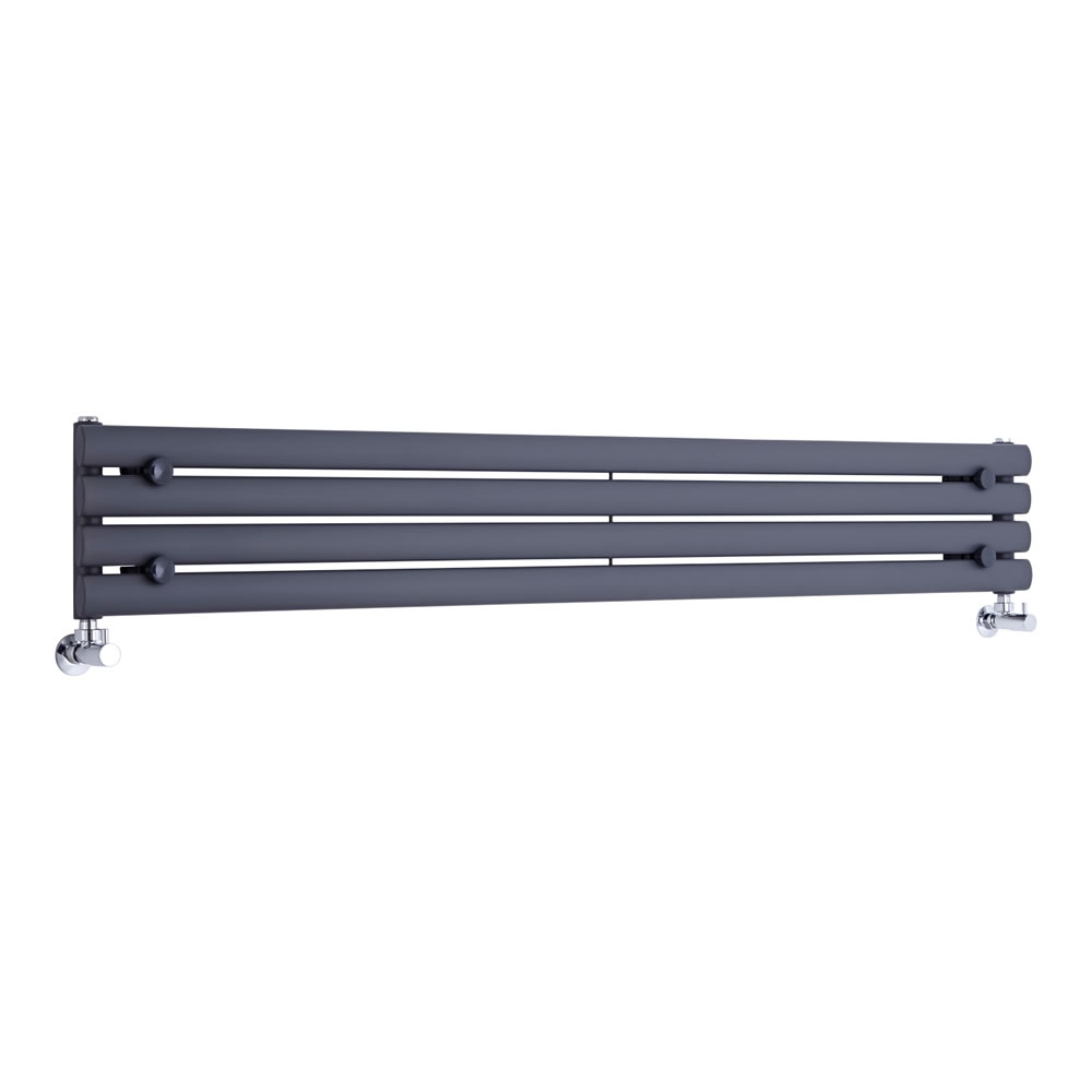 Revive Designradiator Horizontaal Antraciet 23,6cm x 160cm x 5,6cm 518 Watt