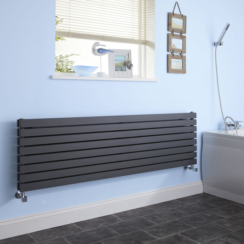 Sloane Designradiator Horizontaal Antraciet 47,2cm x 160cm x 7,1cm 1577 Watt