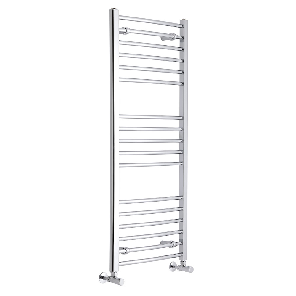 Eco Gebogen Handdoekradiator Chroom 120cm x 50cm x 3cm 375 Watt