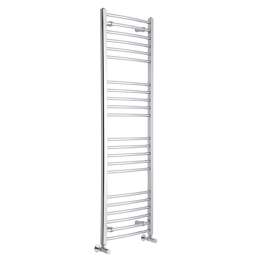 Eco Gebogen Handdoekradiator Chroom 160cm x 50cm x 3cm 500 Watt