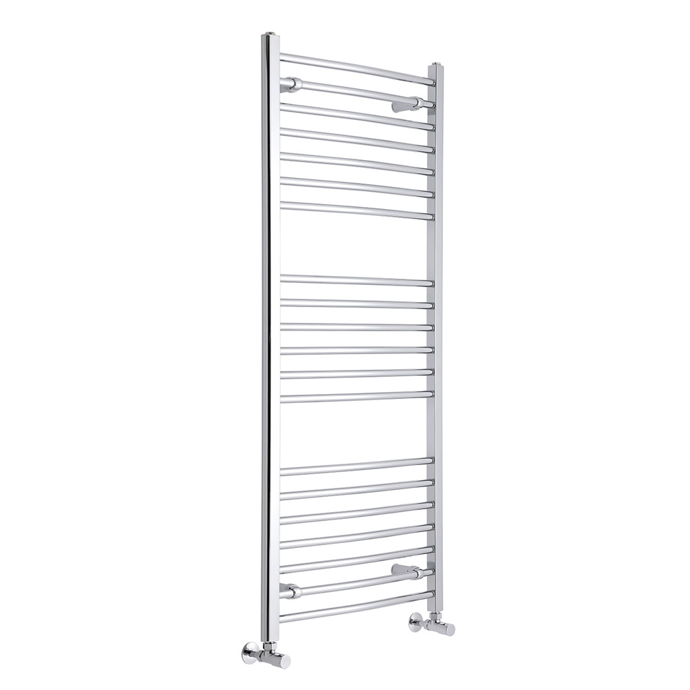 Eco Gebogen Handdoekradiator Chroom 140cm x 60cm x 3cm 503 Watt