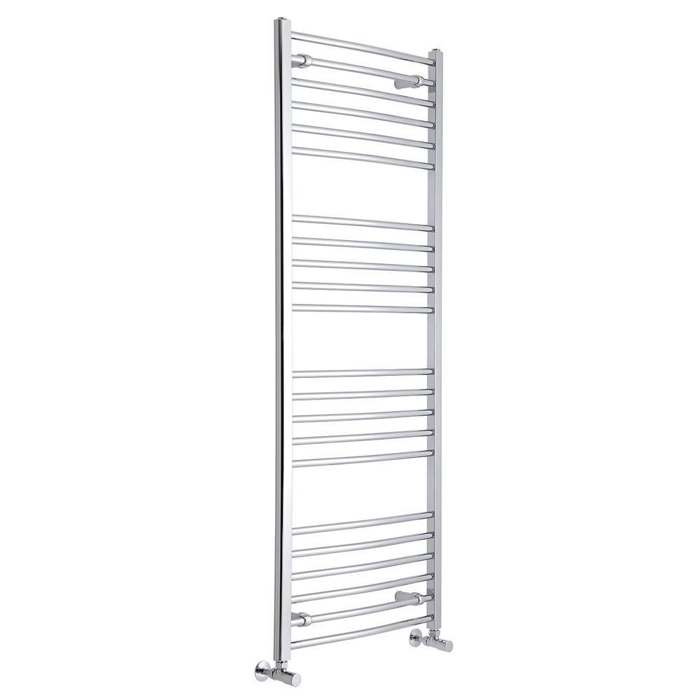 Eco Gebogen Handdoekradiator Chroom 160cm x 60cm x 3cm 574 Watt