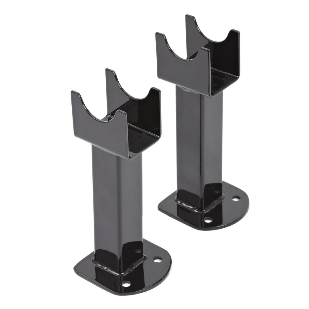 Radiator Voetjes Geschikt voor Parallel Design Radiatoren - Zwart hoogglans