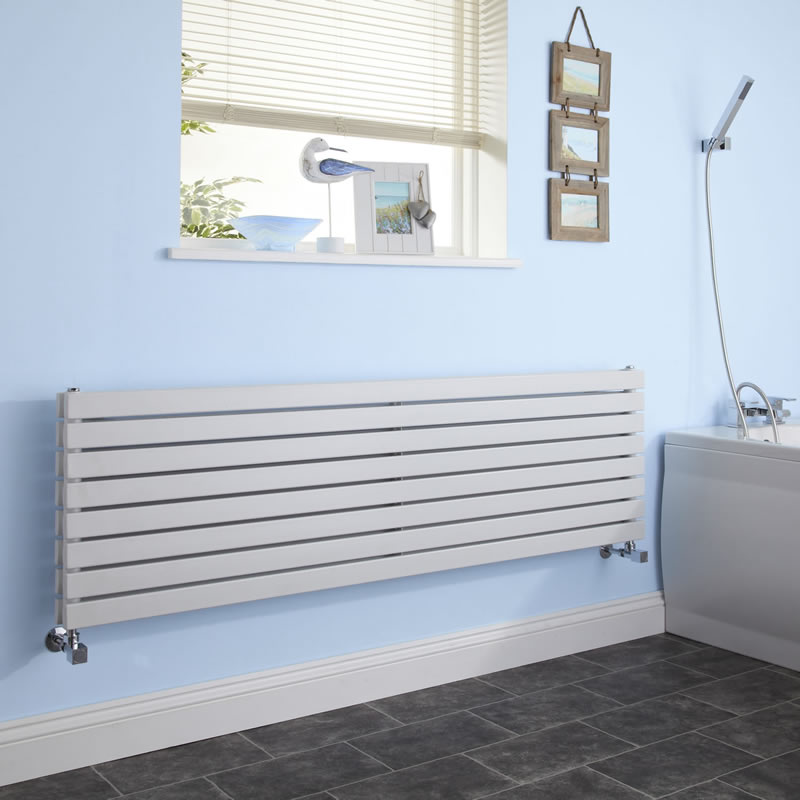Sloane Designradiator Horizontaal Wit 47,2cm x 178cm x 7,1cm 1842 Watt