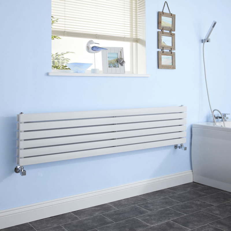 Sloane Designradiator Horizontaal Wit 35,4cm x 178cm x 7,1cm 1426 Watt