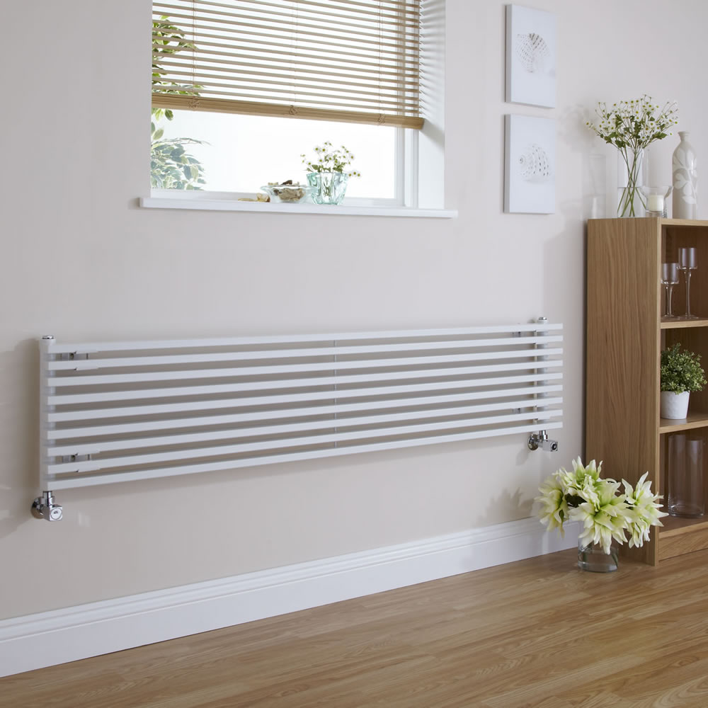 Parallel Designradiator Horizontaal Wit 34,2cm x 178cm x 8,4cm 1227 Watt