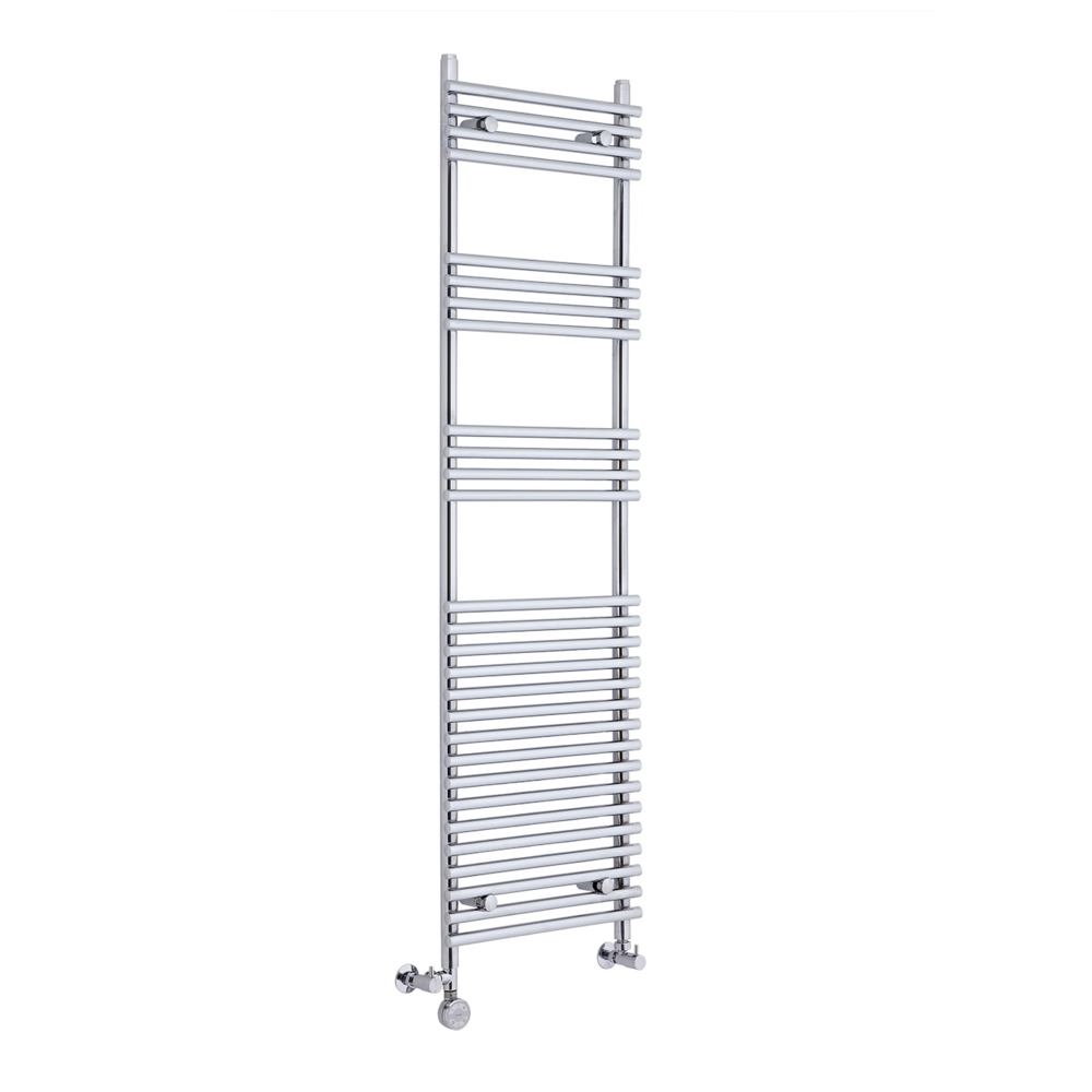 Ischia Handdoekradiator Dual Fuel Chroom 165cm x 45cm x 8,4cm 470 Watt