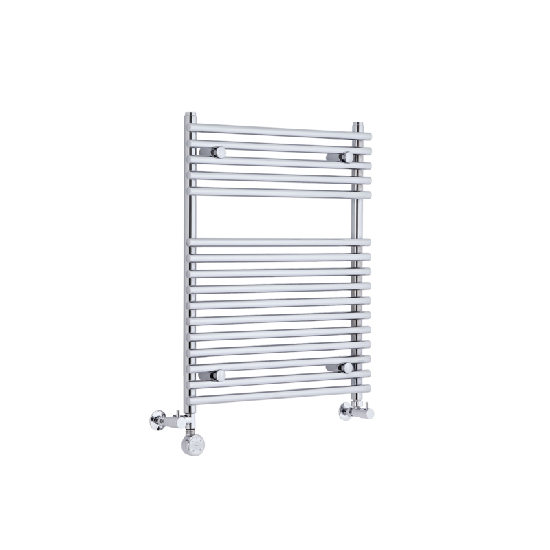 Ischia Handdoekradiator Dual Fuel Chroom 75cm x 60cm x 7cm 318 Watt