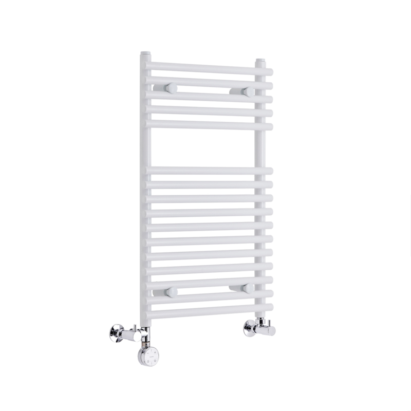 Ischia Handdoekradiator Dual Fuel Wit 75cm x 45cm x 7cm 274 Watt