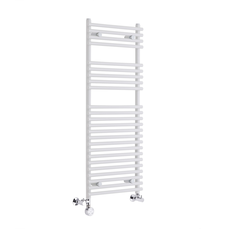 Ischia Handdoekradiator Dual Fuel Wit 115cm x 45cm x 7cm 412 Watt