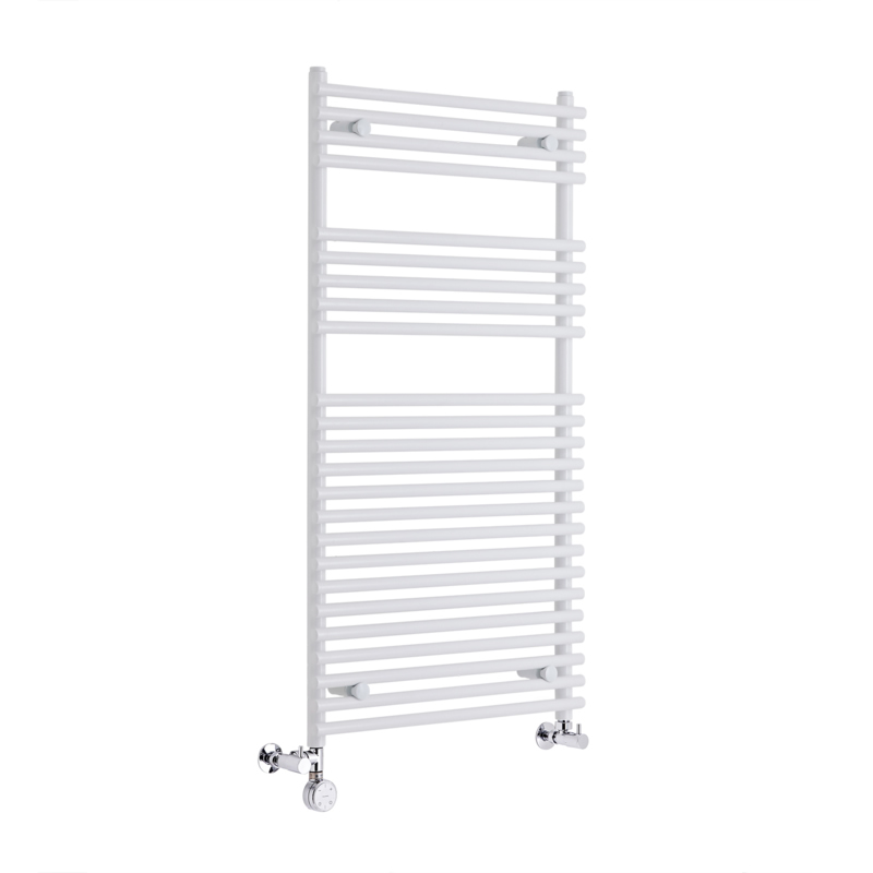 Ischia Handdoekradiator Dual Fuel Wit 115cm x 60cm x 7cm 516 Watt