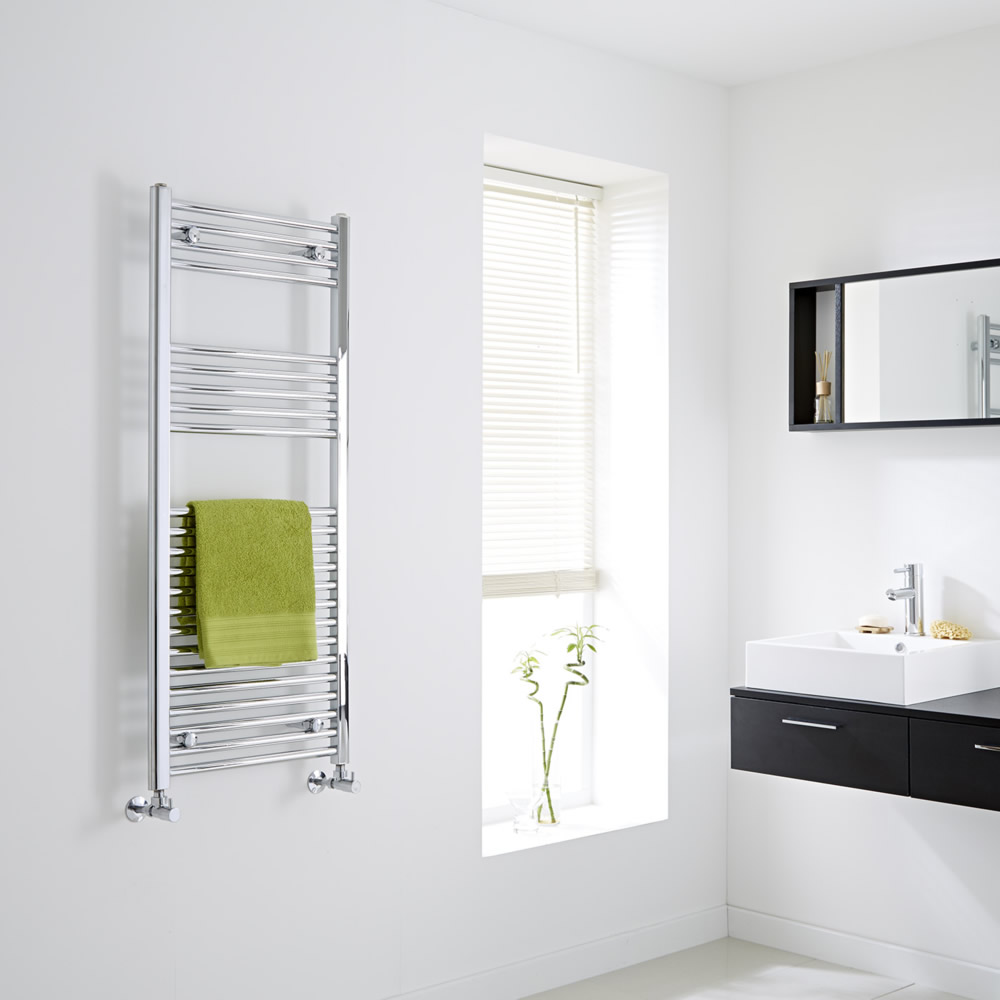 Ischia Handdoekradiator Chroom 120cm x 50cm x 3cm 464 Watt
