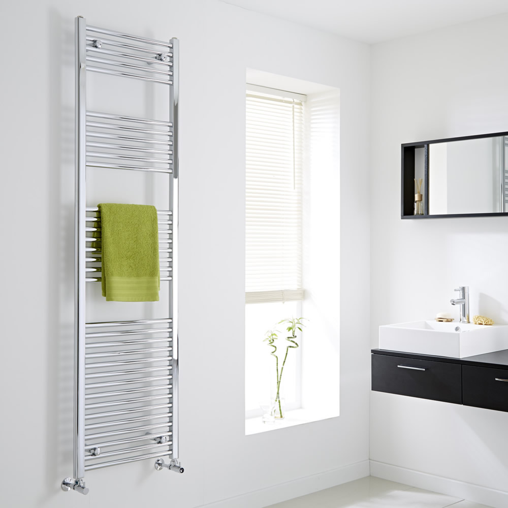 Ischia Handdoekradiator Chroom 180cm x 50cm x 3cm 690 Watt