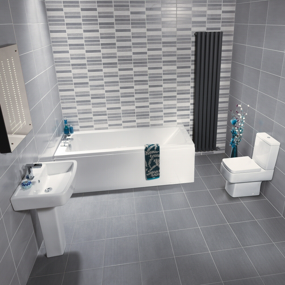 Modern Brisbane Compleet badkamerset incl. bad, wastafel en toilet