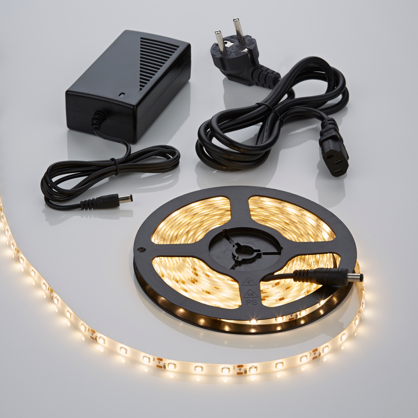 Waterbestendige 3528 Led Strip Verlichting Incl Driver & Kabel - 5 Meter - Warm Wit