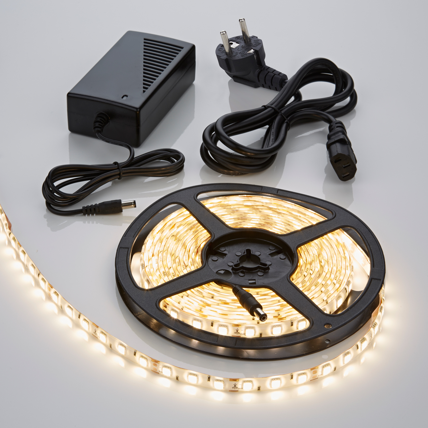 Biard IP65 5050 LED strip verlichting incl Driver & Kabel - 5 meter - Warm Wit