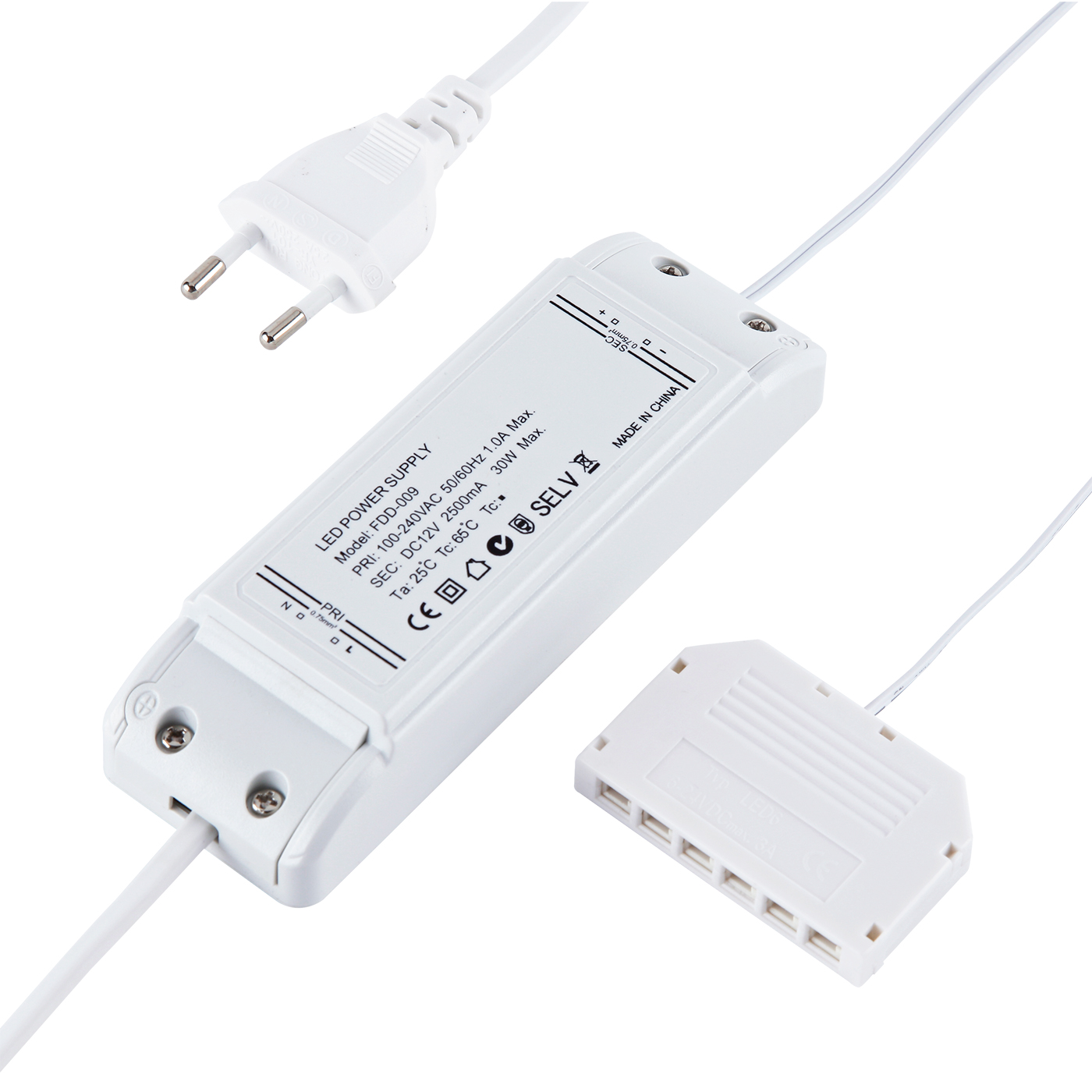 Biard 30W LED Driver inclusief 6 poort Adapter