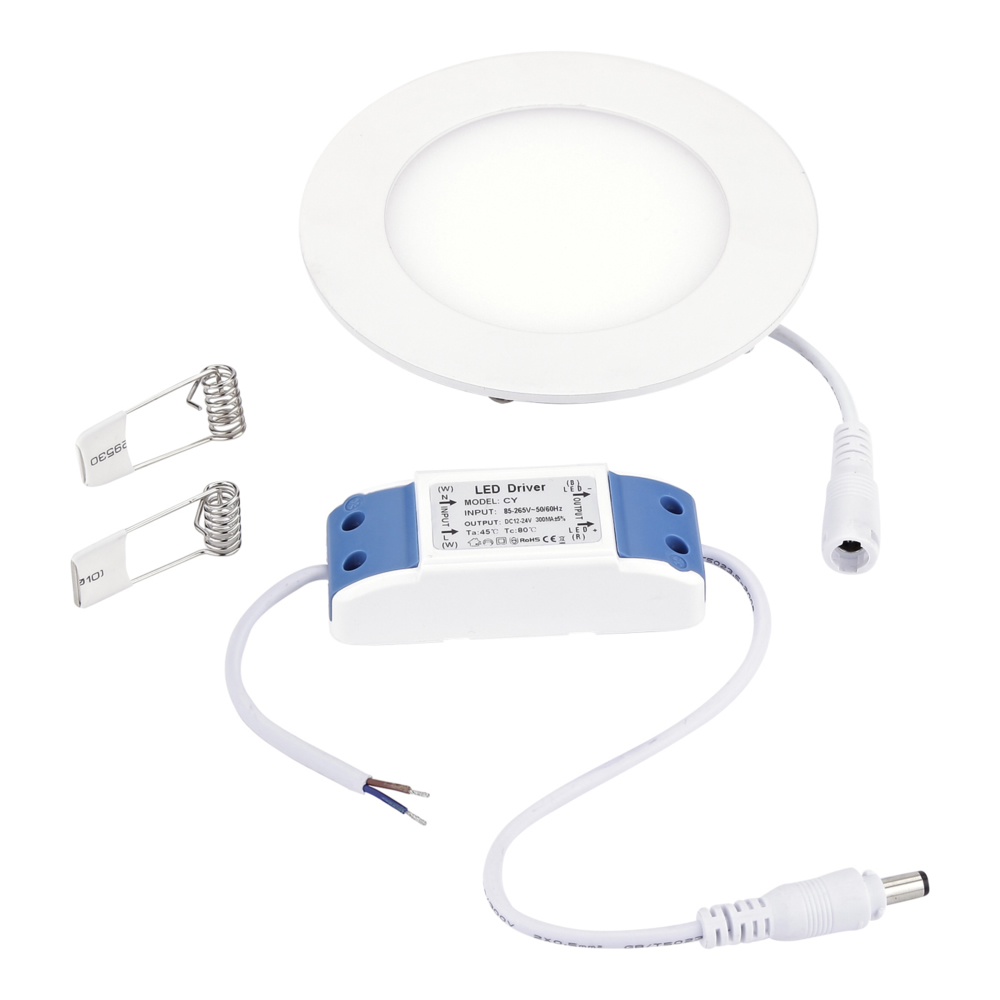 Biard 6W Rond LED Paneel inclusief Driver - Ø 12cm
