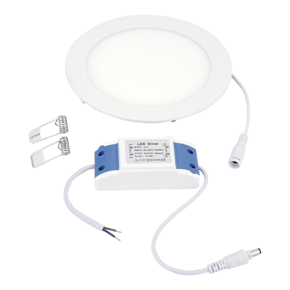 1 x 12W Rond LED Paneel inclusief Driver - Ø 17cm