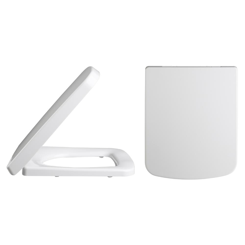 Vierkant witte toiletzitting