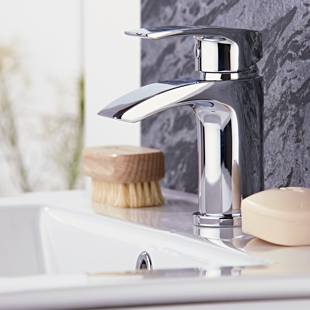 1-greeps Wastafelmengkraan met Watervaluitloop