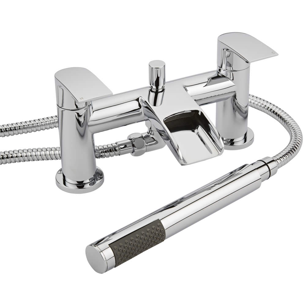 2-greeps Badmengkraan met Watervaluitloop + Handdouche