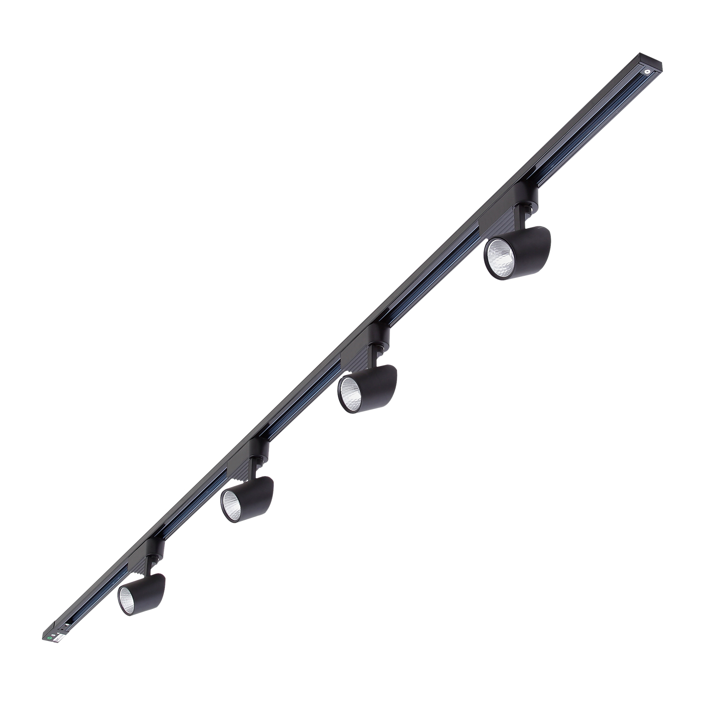 Biard 4 x 7W LED Railverlichting - 2mtr - Zwart