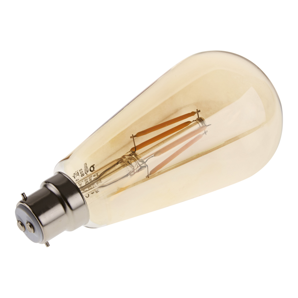 4W B22 Retro LED Gloeilamp - Goud - Klassieke Uitvoering
