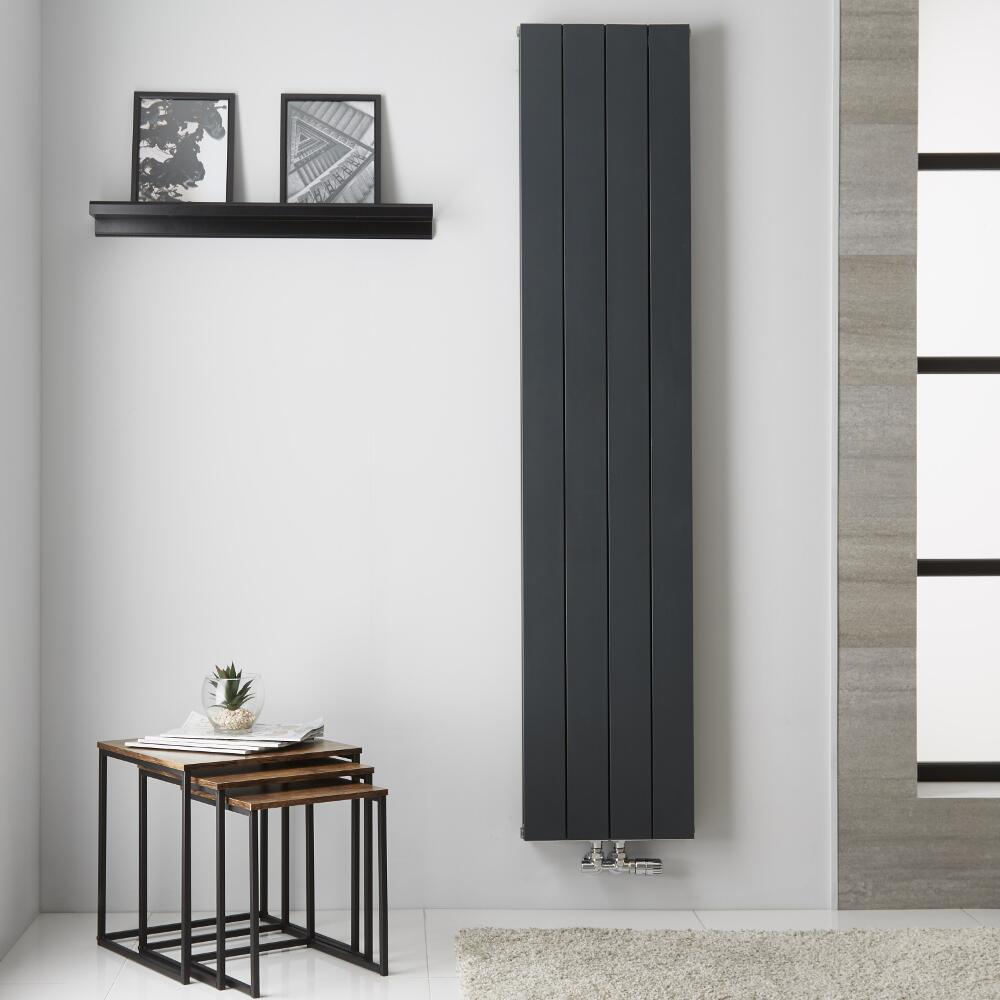 Kett Aluminium Designradiator Dubbelpaneel Antraciet 180 x 37,5 cm 1439 Watt