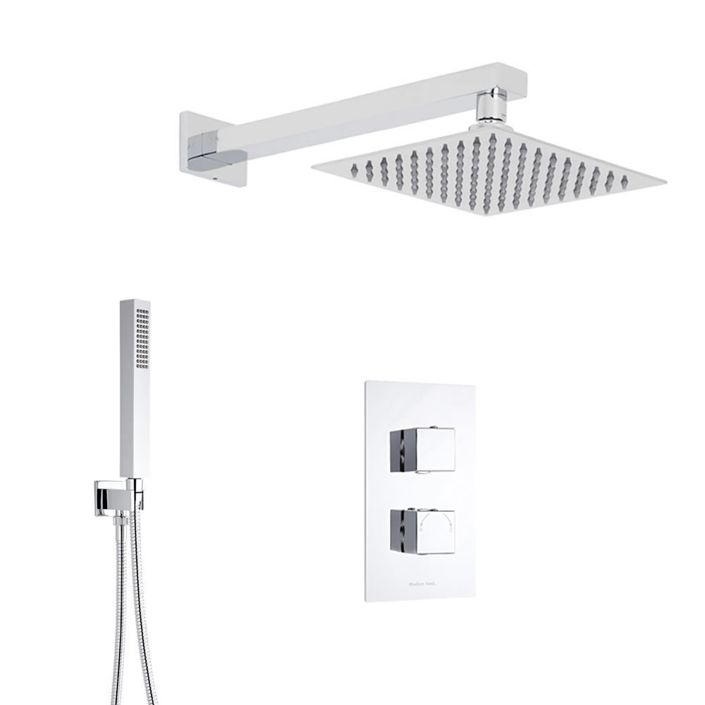 Kubix 2-weg Thermostatisch Doucheset met Omstelkraan