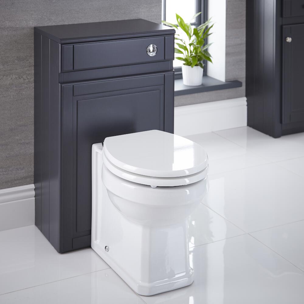 Bayswater Toiletkast MDF Antraciet 50cm x 81,5cm