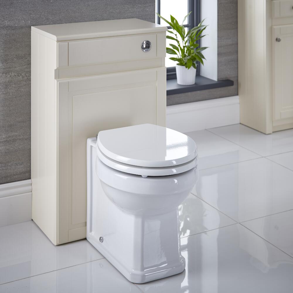Charlton Toiletkast MDF Ivoor 50cm x 81,5cm