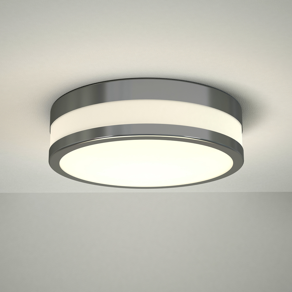 Nemi LED Badkamer Plafondlamp Rond d. 23cm Chroom 12W LED IP44