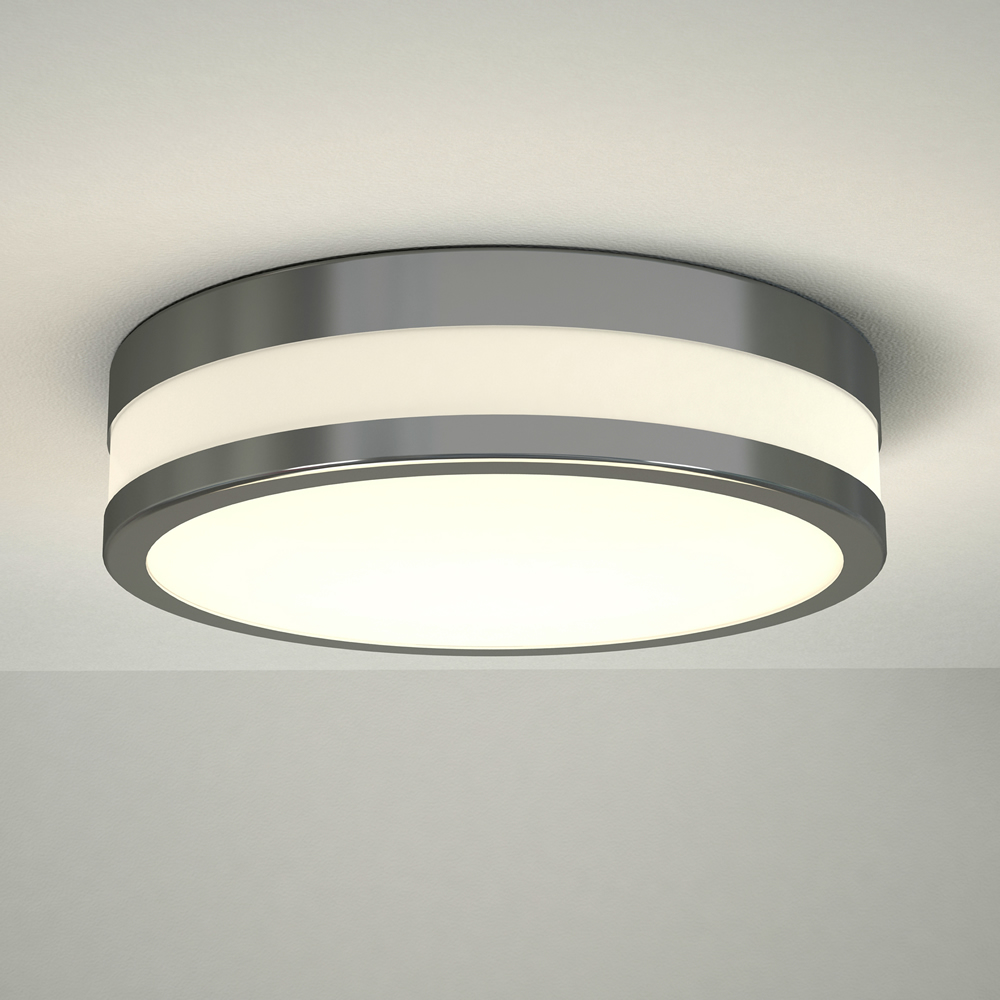 Nemi LED Badkamer Plafondlamp Rond d. 29cm Chroom 18W LED IP44