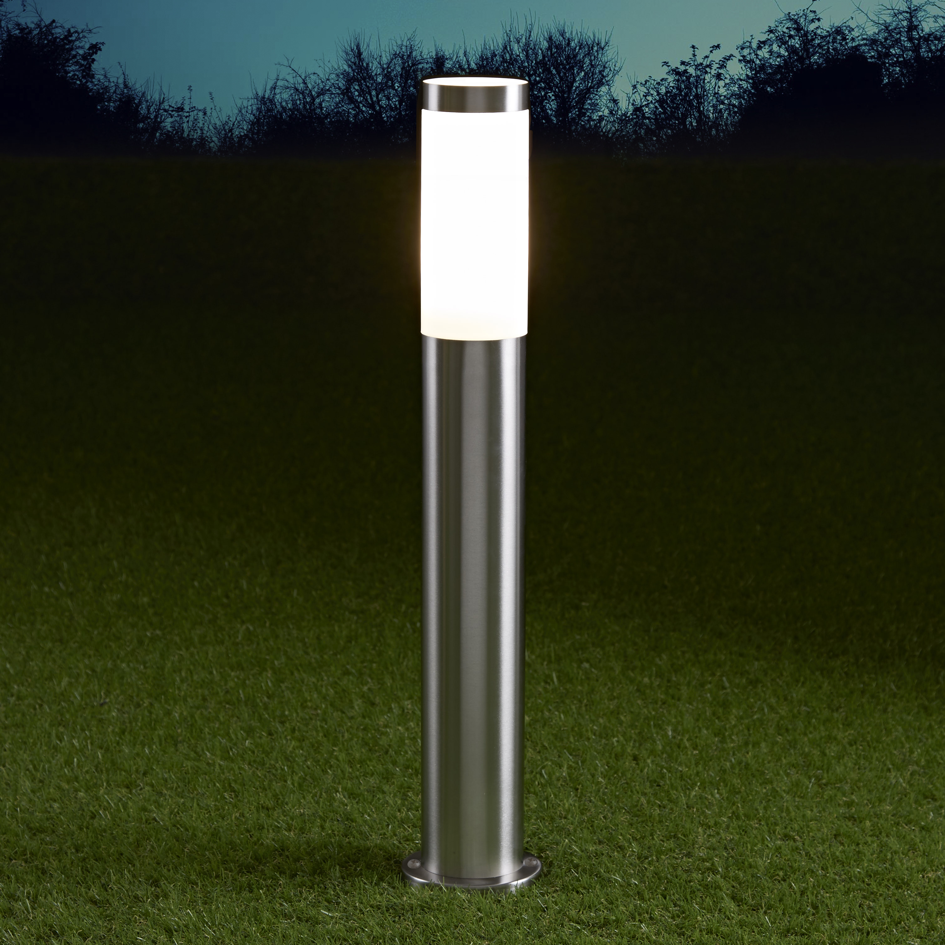 Le Mans Sokkellamp RVS 60cm Hoog E27 / IP44
