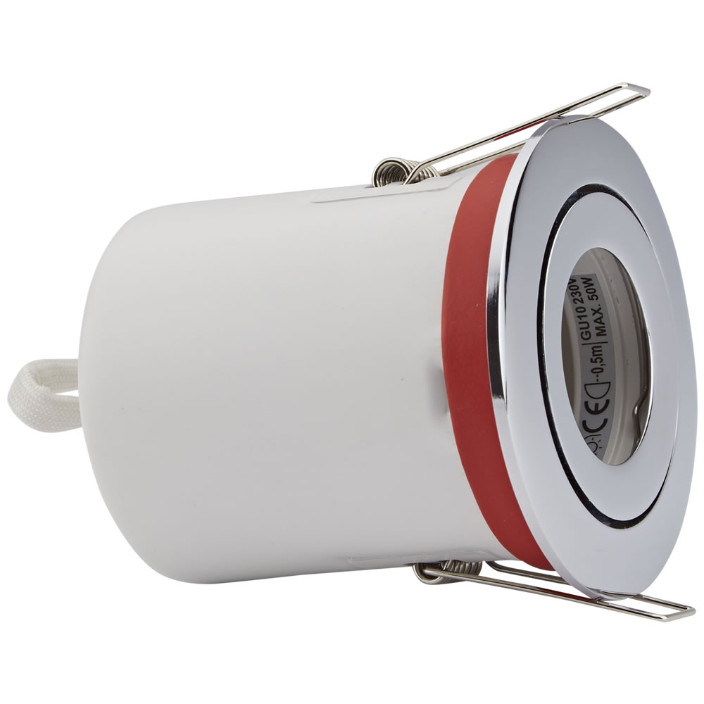 1 x IP20 GU10 Inbouwspot Kantelbaar Excl Lamp Keus Uit 3 x Omlijstingen Rond