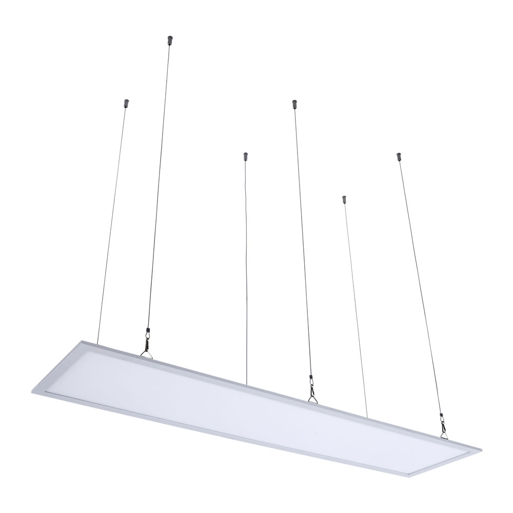 Biard RVS Suspensie Draden voor 30x 120 cm LED Paneelverlichting - 100cm