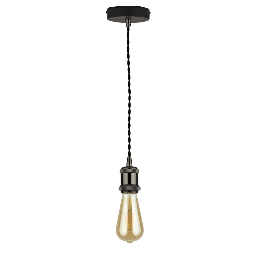 Biard Norrebro Plafondkap, Kabel en E27 Fitting Zwart 4,8 x 6,9 cm