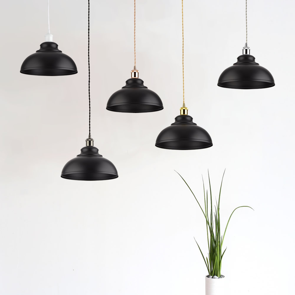 Biard Dalston Hanglamp Zwart E27 (keus uit 5 fitting kleuren)