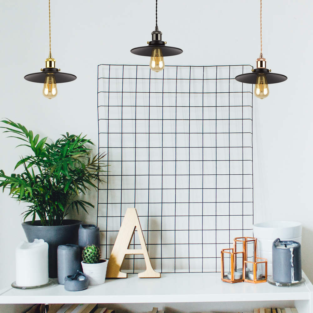 Noord Hanglamp E27 Zwart - ( keus uit 5 fitting kleuren)