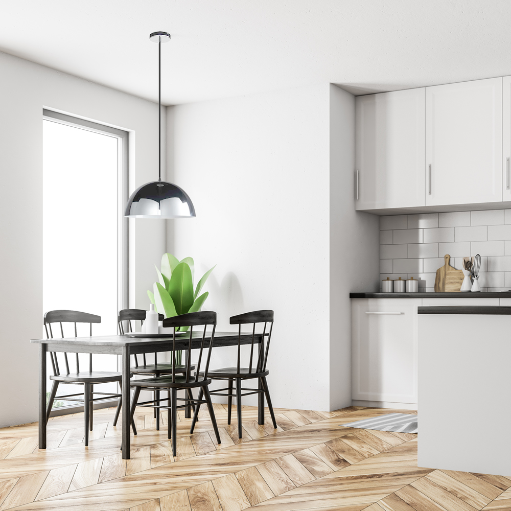 Gracia Hanglamp E27 Chroom/Wit