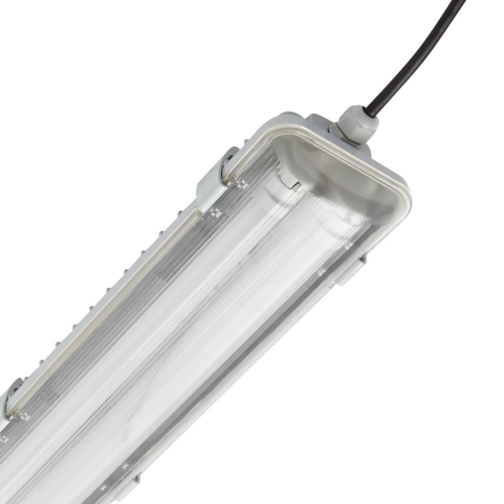 IP65 LED TRI-proof tube incl 44W Naturel Lichtbuis - Dubbel - 1566 x 118 x 83mm