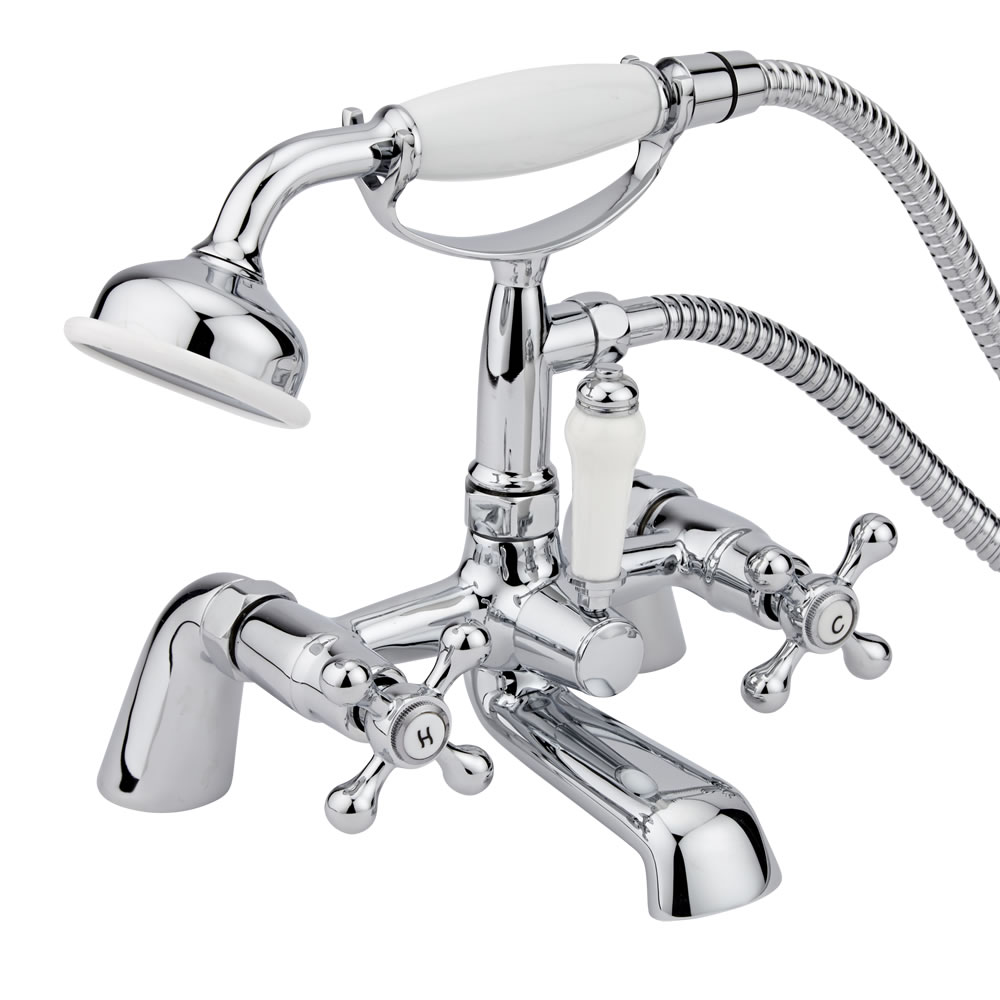 Derwent Klassieke Badkmengkraan met Uitloop & Klassieke Handdouche