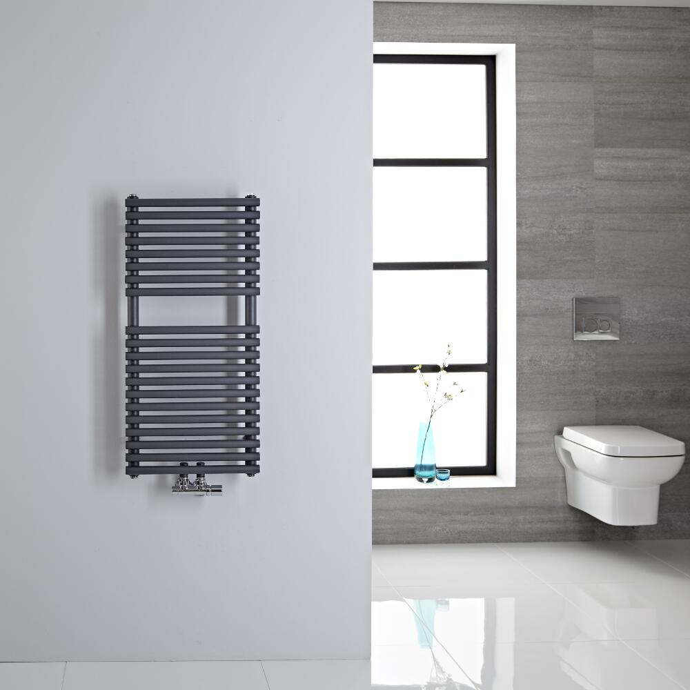 Magera Handdoekradiator met Middenonderaansluiting - Antraciet - 83,5cm x 40cm - 304 Watt