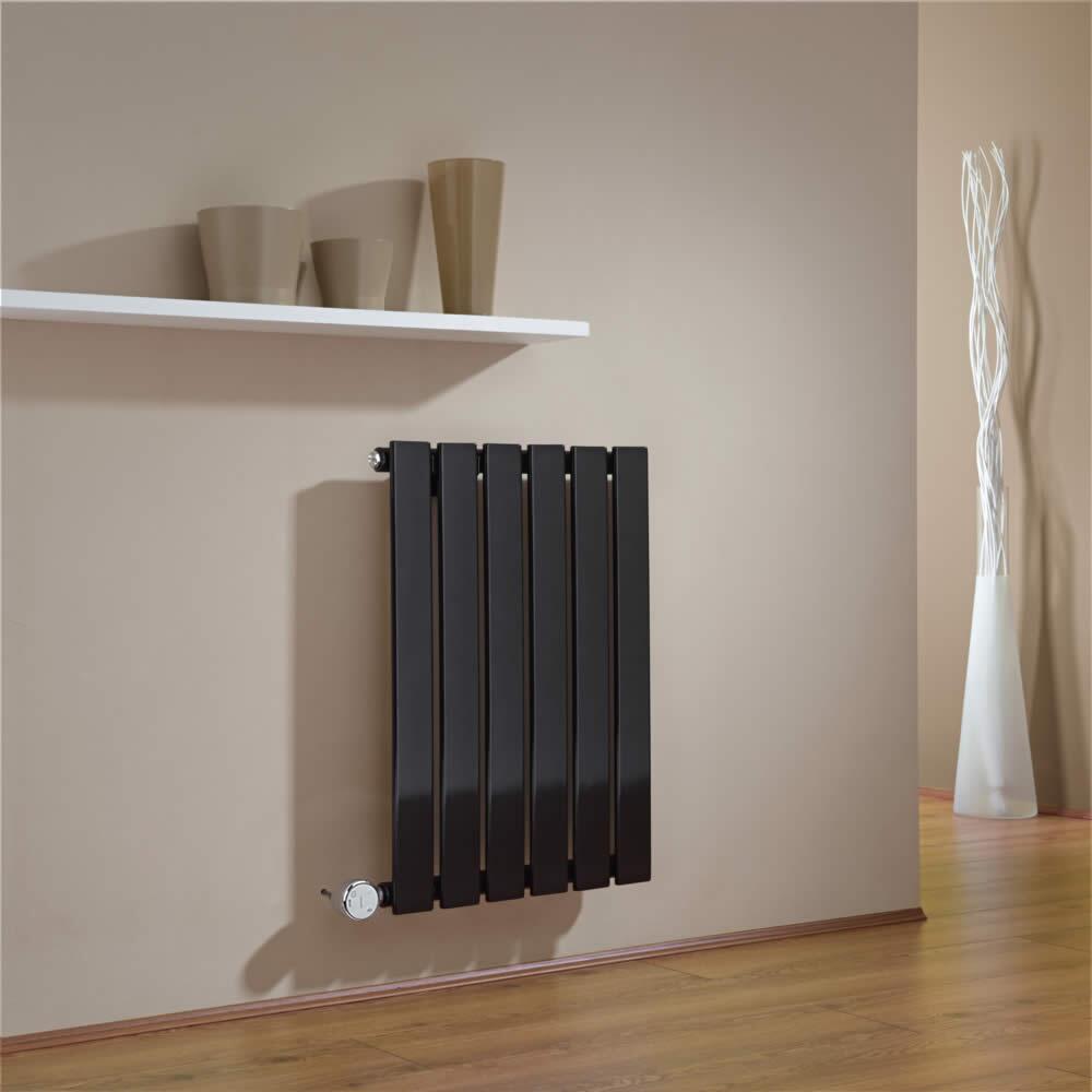 Delta Designradiator Elektrisch Horizontaal Zwart 63,5cm x 100cm x 4,6cm