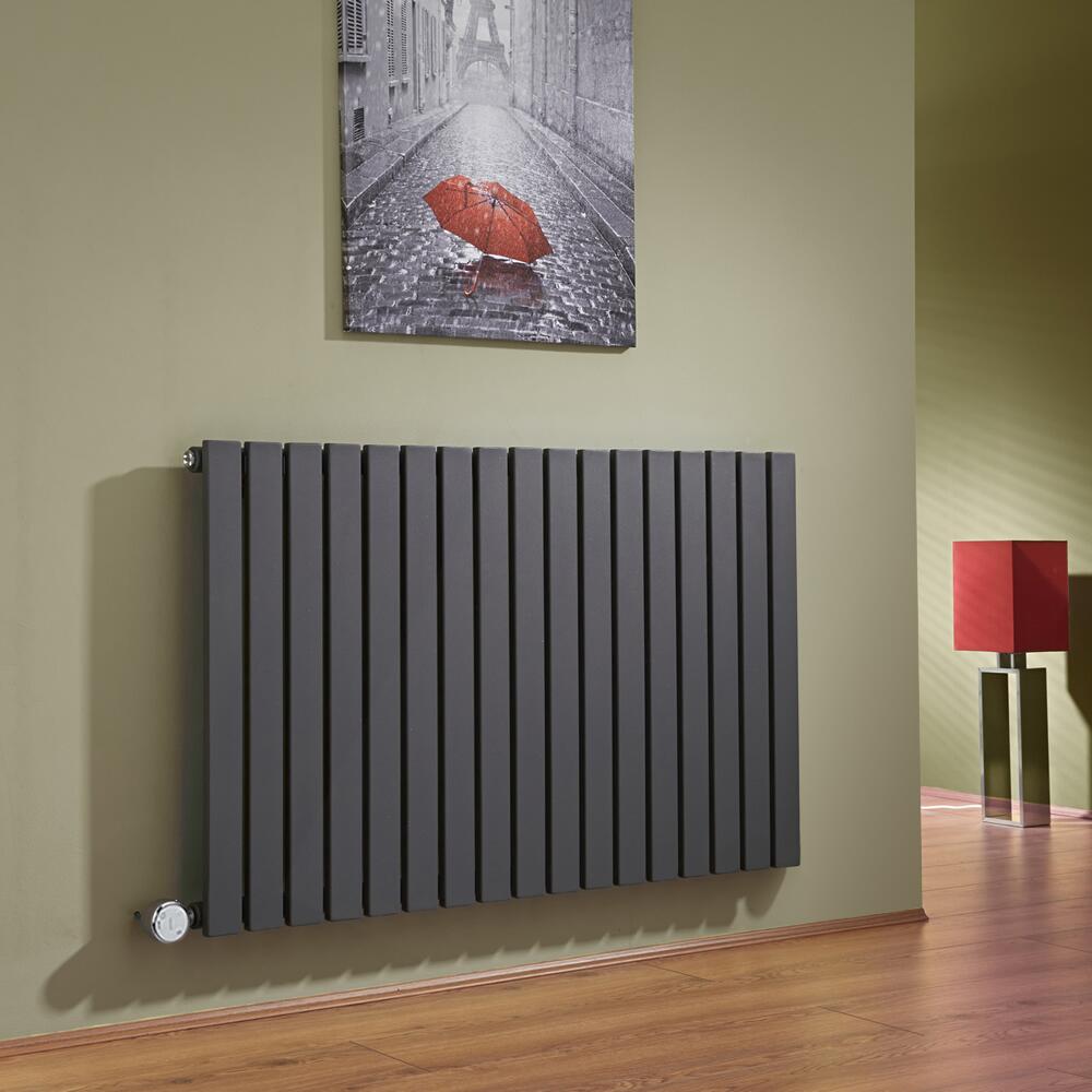 Sloane Elektrische Radiator Horizontaal Antraciet 63,5cm x 100cm x 5,4cm