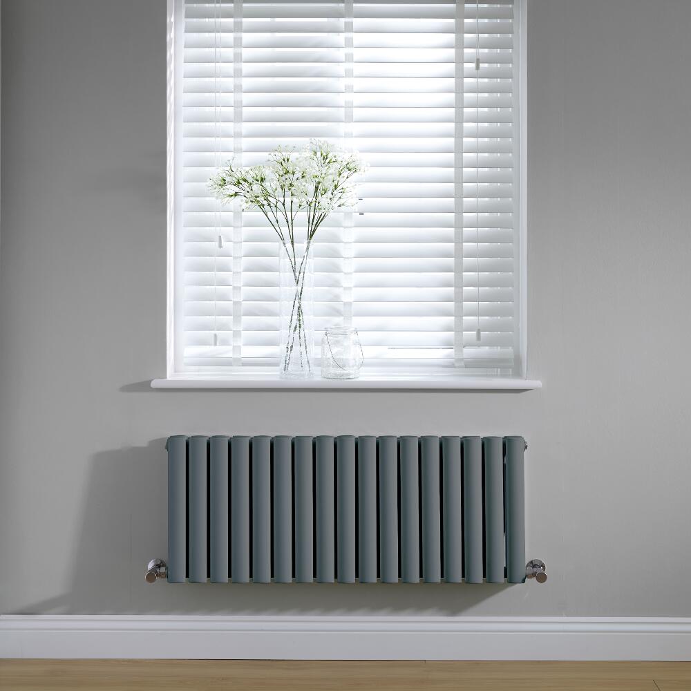 Revive Design Radiator Horizontaal Antraciet 40cm x 100cm x 7,8cm 1052 Watt