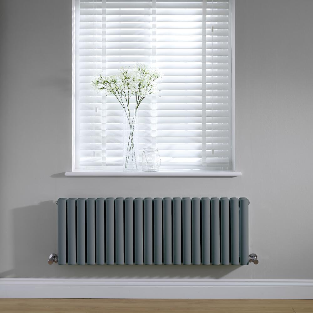 Revive Design Radiator Horizontaal Antraciet 40cm x 118cm x 7,8cm 1052 Watt