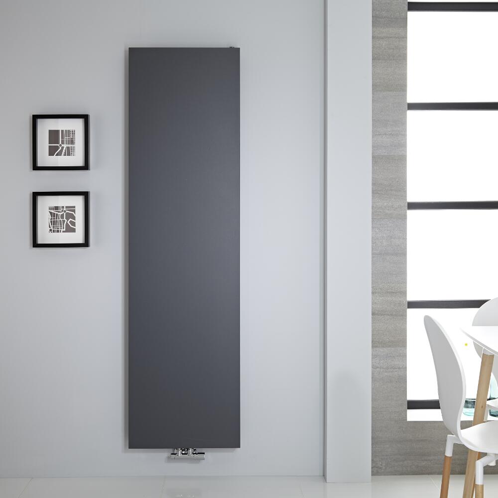 Rubi Verticale Stalen Plaatradiator 180cm x 50cm x 4cm Antraciet 1123Watt